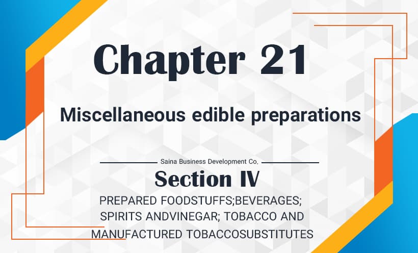 Miscellaneous edible preparations
