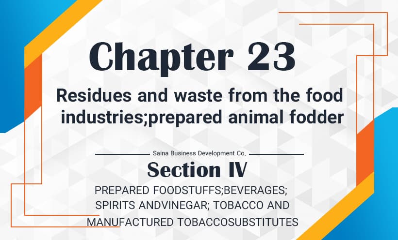 Residues and waste from the food industries; prepared animal fodder